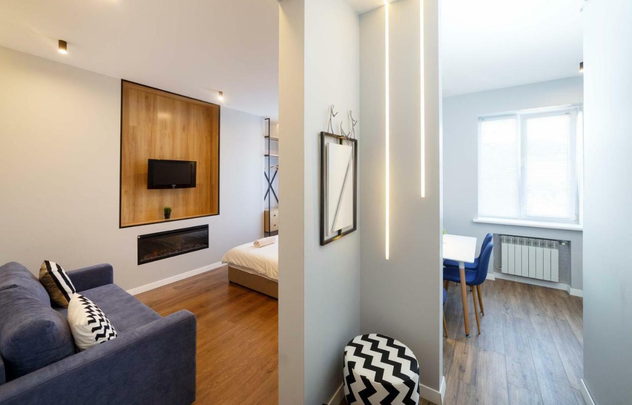 Loft Apartment In Old Lviv Ac Fireplace Exterior foto